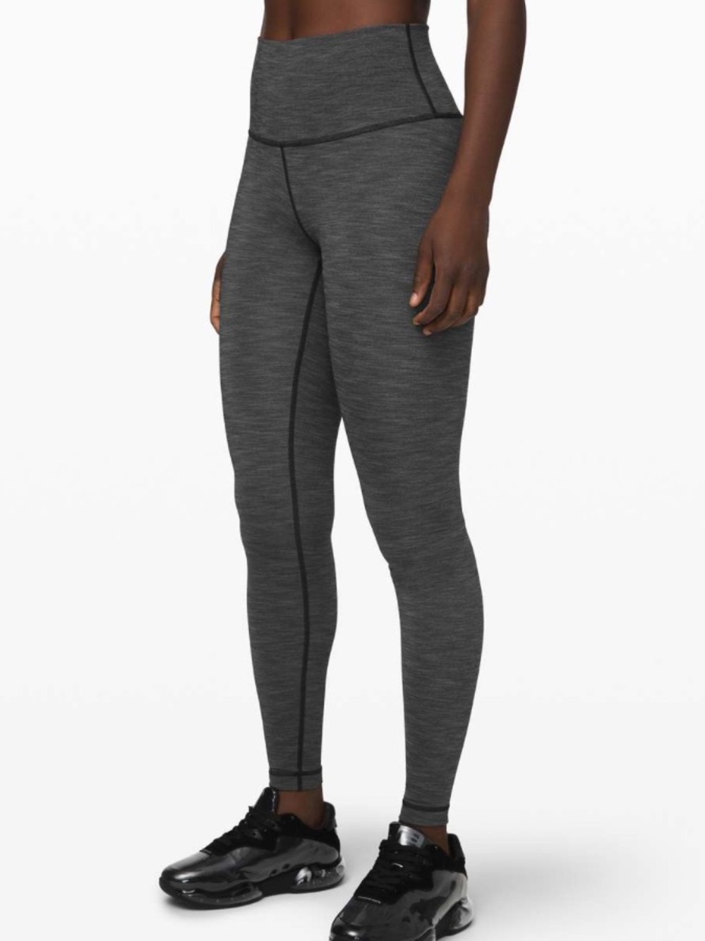 Lululemon Wunder Under High-Rise Tight Brushed Full-On Luxtreme Heathered Black